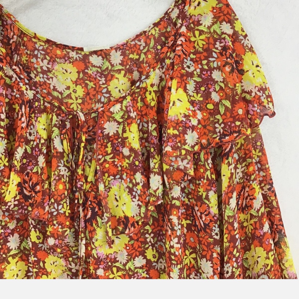 Free People Ruffle Blous - Picture 2 of 4
